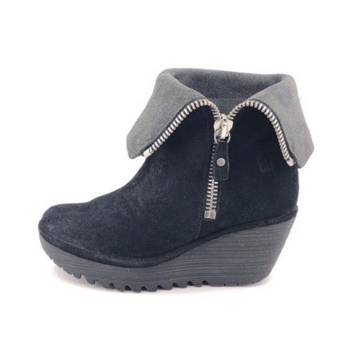 Fly london yex black suede - yex,